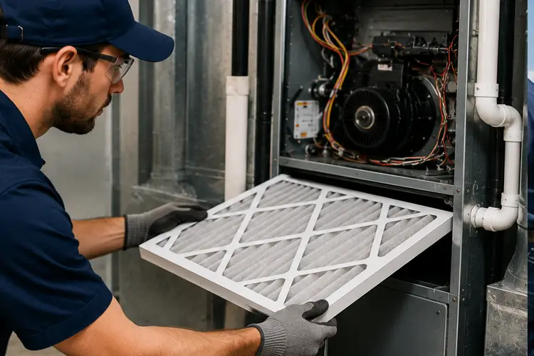 Professional air filter replacement service