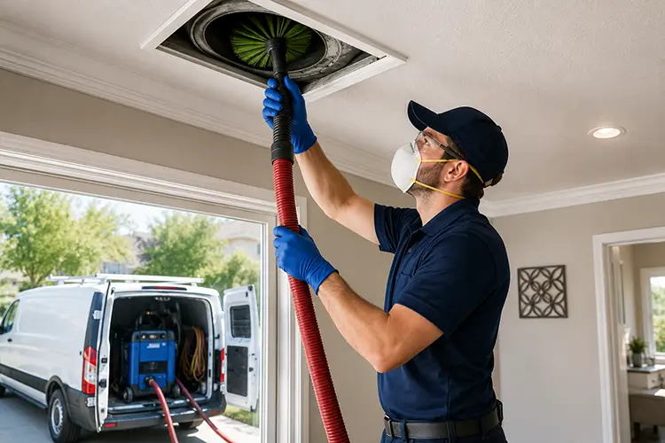 Professional air duct cleaning service in McKinney TX