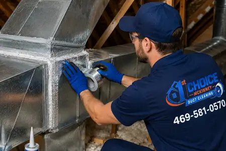 Duct sealing and leak repair