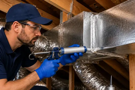 Professional duct sealing service in McKinney TX